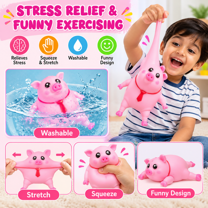 Stretchy Pig Squishy Toy – Soft Stress Relief & Fidget Toy for Kids and Adults